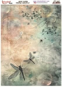 Pirinç Dekopaj Kağıdı 30x42cm PT-337 Mix Yusufcuk