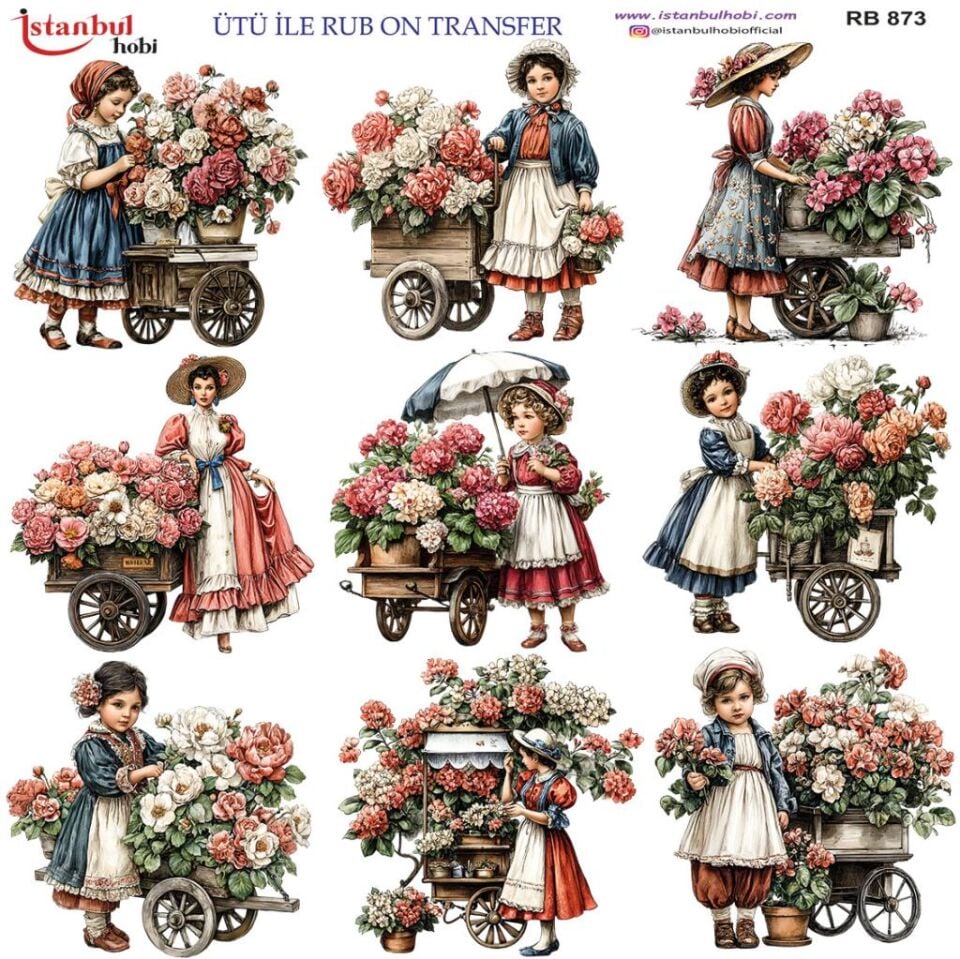Ütü ile Rub On Transfer Kağıdı 30x30cm RB-873