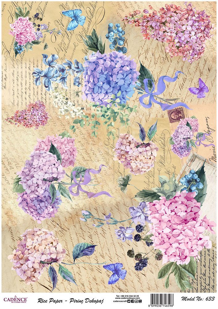 Cadence Pirinç Dekopaj Kağıdı - Model 633