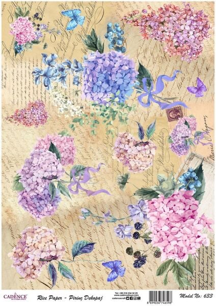 Cadence Pirinç Dekopaj Kağıdı - Model 633