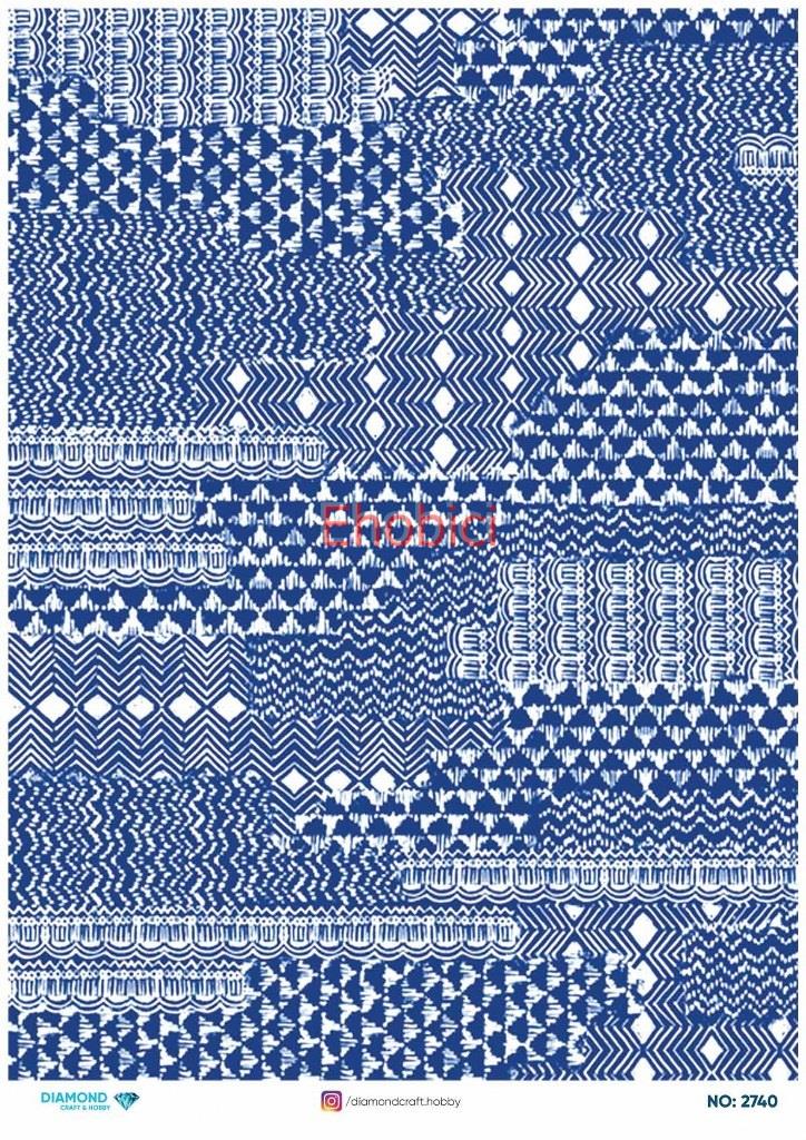 Diamond Pirinç Dekopaj Kağıdı - 2740