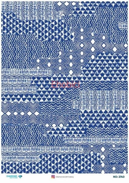 Diamond Pirinç Dekopaj Kağıdı - 2740
