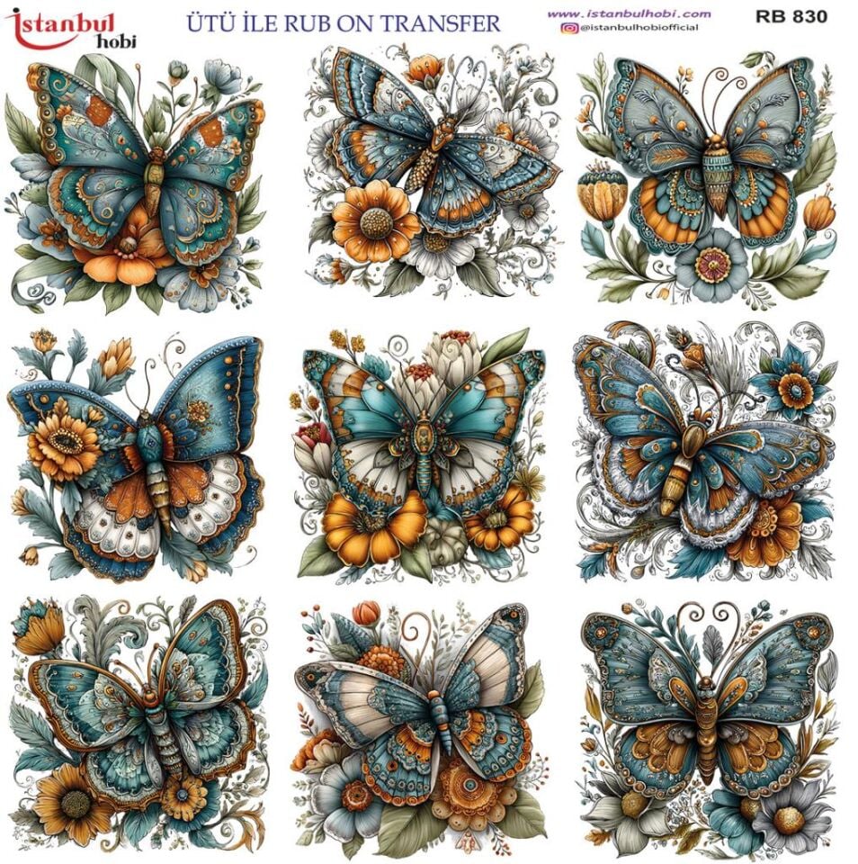 Ütü ile Rub On Transfer Kağıdı 30x30cm RB-830