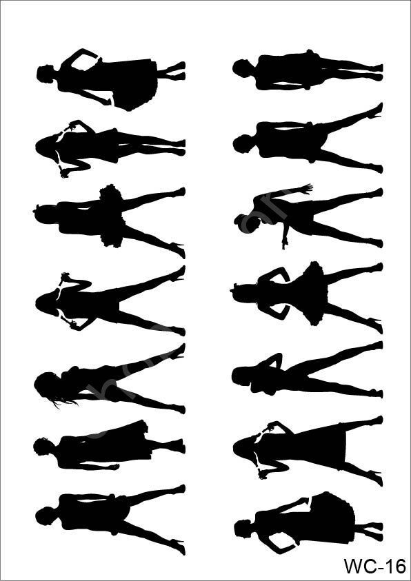 Cadence Stencil Şablon A4 Woman Collection WC-16