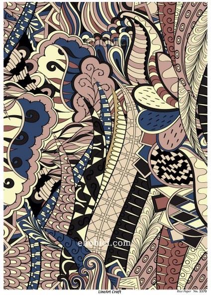 Lineart Pirinç Dekopaj Kağıdı Model - 3370