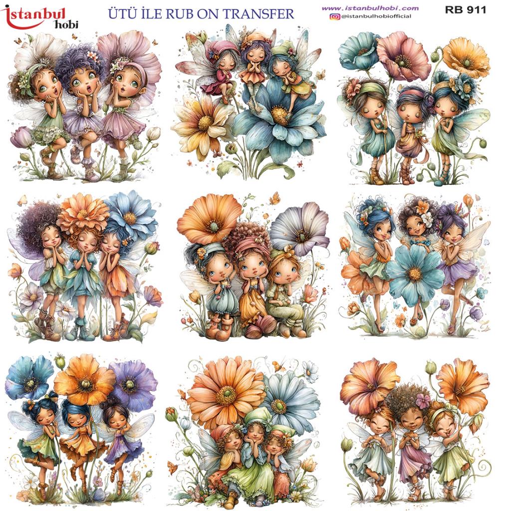 Ütü ile Rub On Transfer Kağıdı 30x30cm RB-911