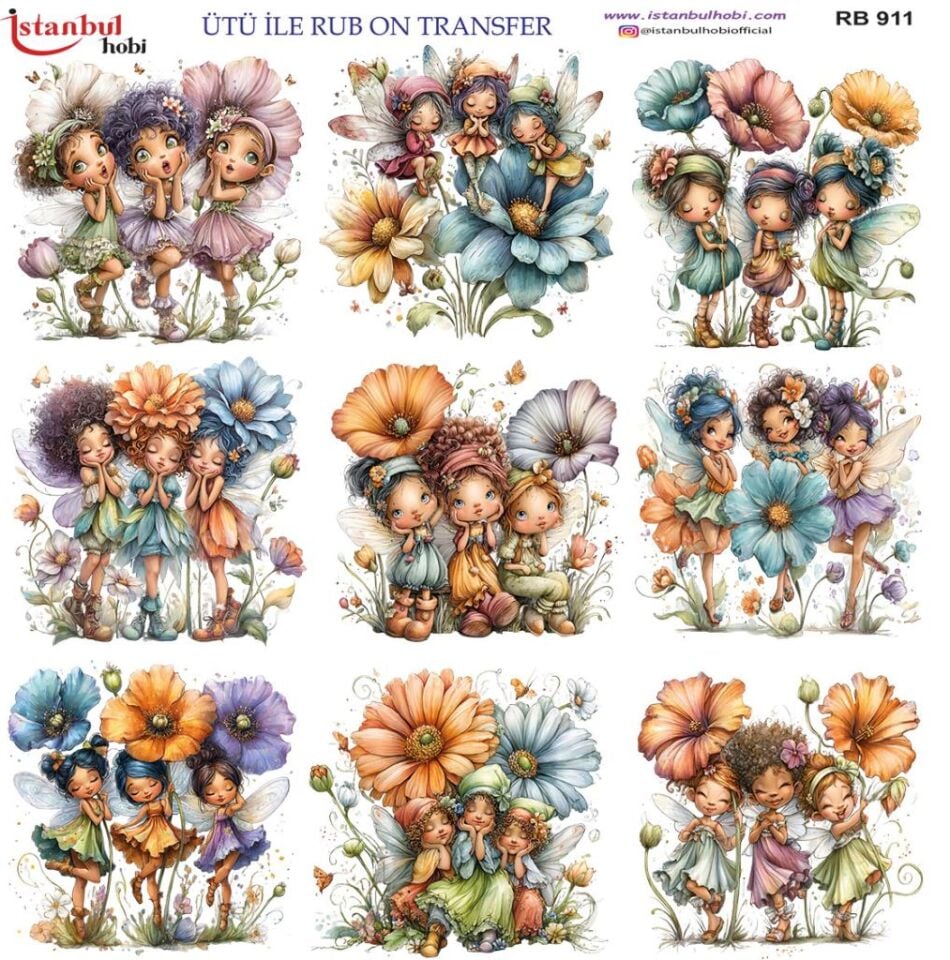 Ütü ile Rub On Transfer Kağıdı 30x30cm RB-911