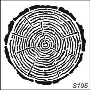 Diğer Karışık Desenler Stencil Şablon (25x25) S-195