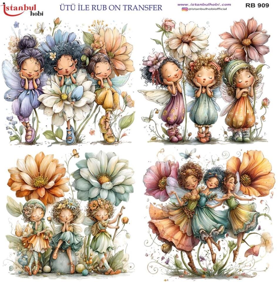 Ütü ile Rub On Transfer Kağıdı 30x30cm RB-909
