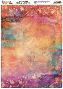 Pirinç Dekopaj Kağıdı 30x42cm PT-439 Mix