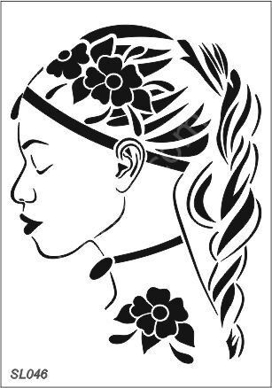 Siluet Desenler Stencil Şablon (21x30) SL-046