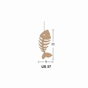 Ahşap Büyük Eğik Kılçık 20x9cm 8mm US37