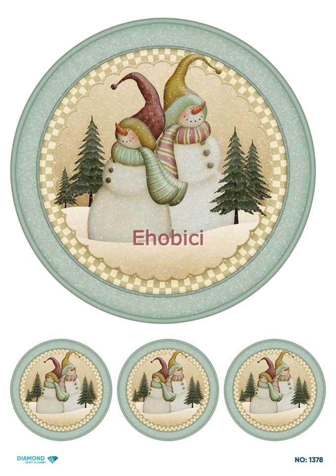 Diamond Pirinç Dekopaj Kağıdı - 1378