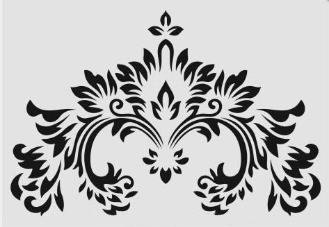 Diğer Karışık Desenler Stencil Şablon (21x30) S-214