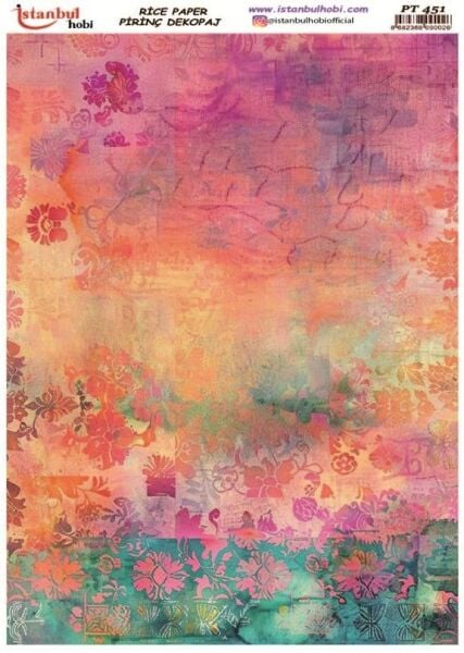 Pirinç Dekopaj Kağıdı 30x42cm PT-451 Mix