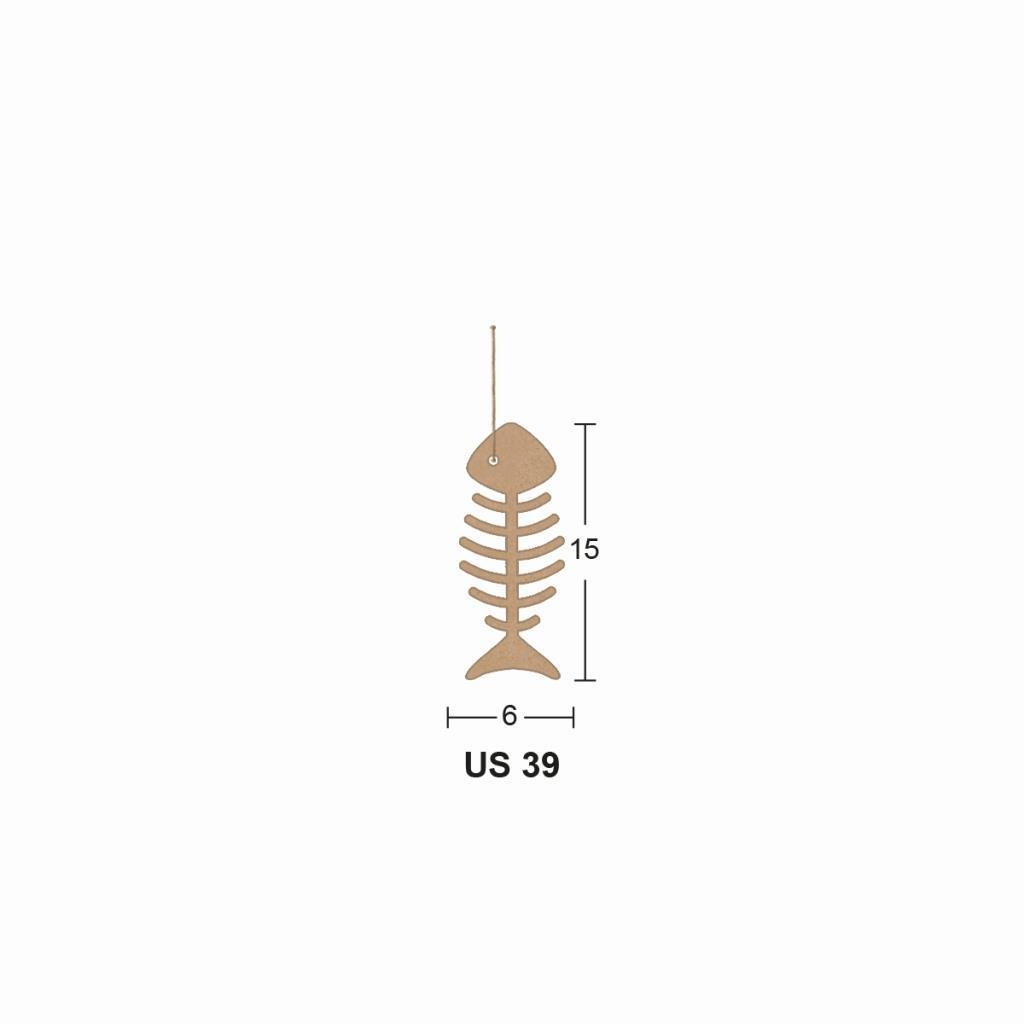 Ahşap Küçük Kılçık 15x6cm 8mm US39