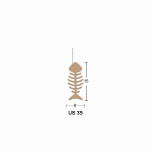Ahşap Küçük Kılçık 15x6cm 8mm US39