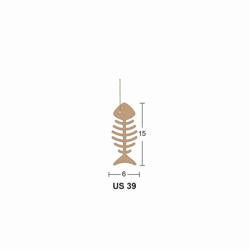 Ahşap Küçük Kılçık 15x6cm 8mm US39