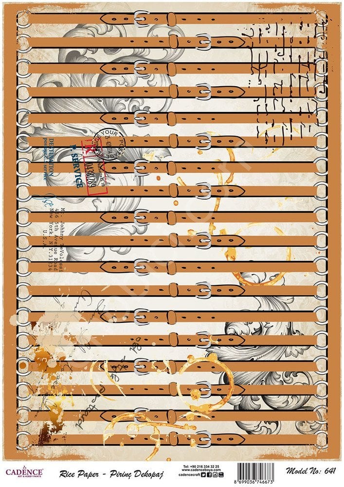 Cadence Pirinç Dekopaj Kağıdı - Model 641