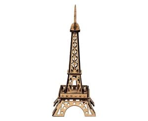 Boyanabilir 3D Ahşap Eyfel Kulesi - Demonte