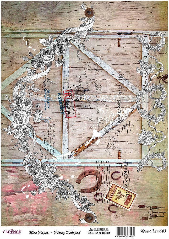 Cadence Pirinç Dekopaj Kağıdı - Model 643