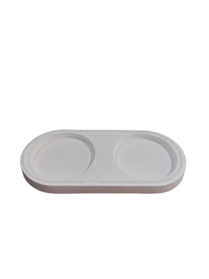 İkili Oval Tabak 19x9cm