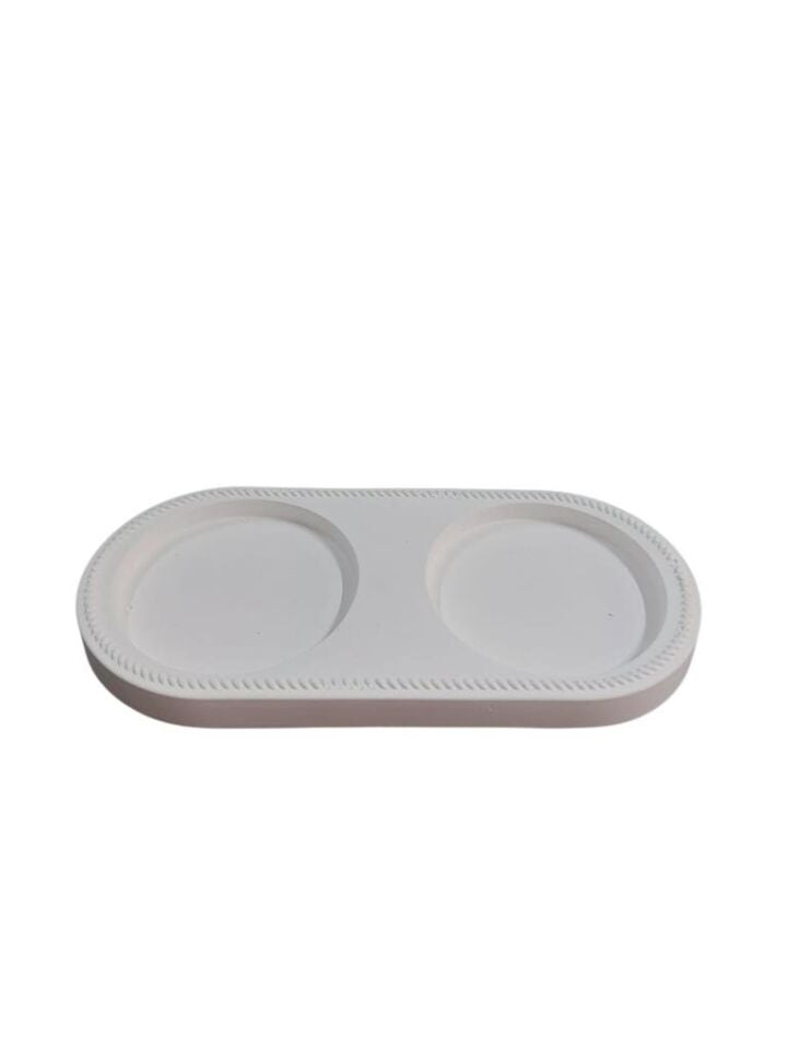 İkili Oval Tabak 19x9cm