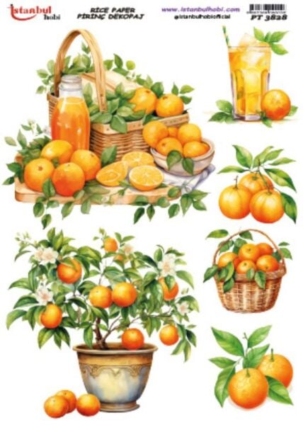 Pirinç Dekopaj Kağıdı 30x42cm PT-3828