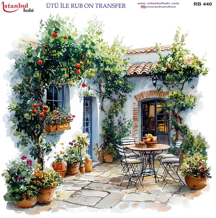 Ütü ile Rub On Transfer Kağıdı 30x30cm RB-440