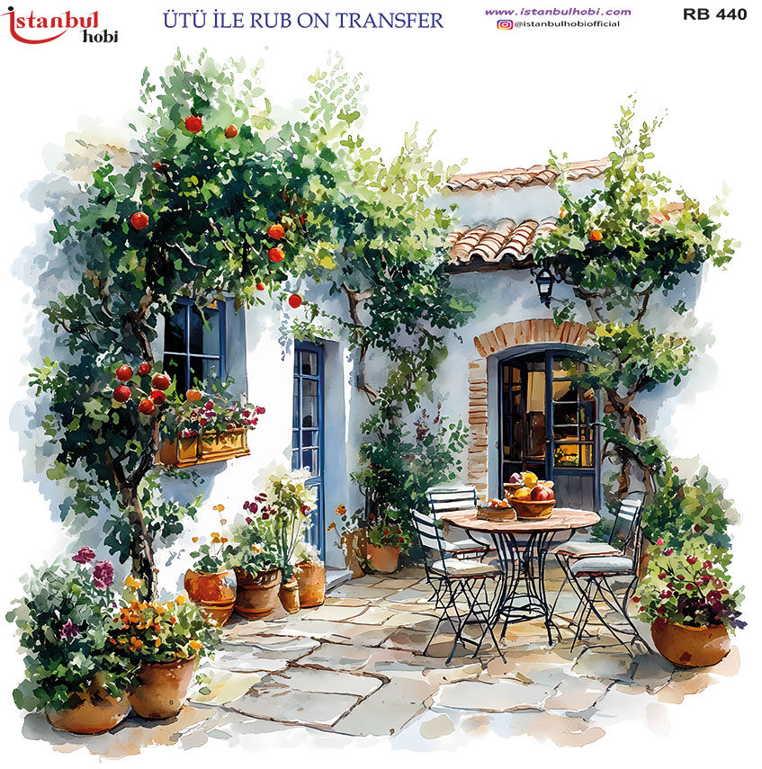 Ütü ile Rub On Transfer Kağıdı 30x30cm RB-440