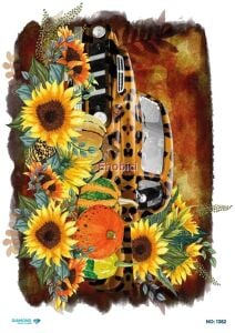 Diamond Pirinç Dekopaj Kağıdı - 1382