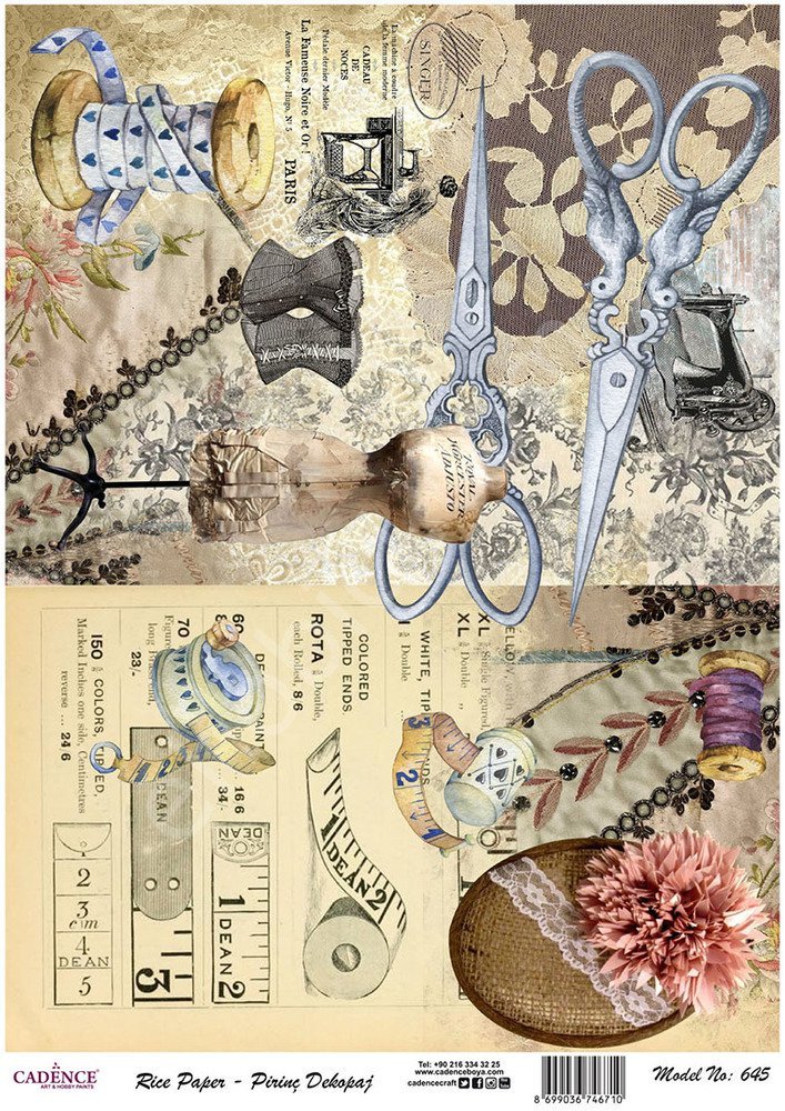 Cadence Pirinç Dekopaj Kağıdı - Model 645