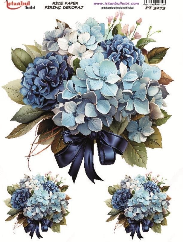 Pirinç Dekopaj Kağıdı 30x42cm PT-3273 Çiçek