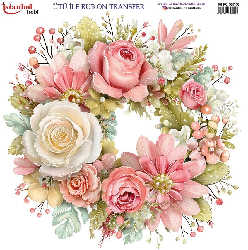 Ütü ile Rub On Transfer Kağıdı 30x30cm RB-303