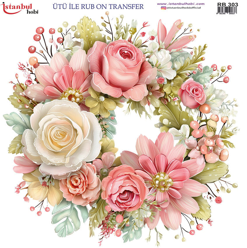 Ütü ile Rub On Transfer Kağıdı 30x30cm RB-303
