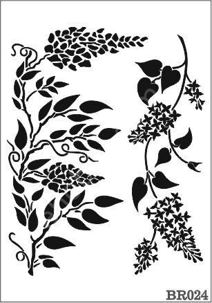 Border Desen Stencil Şablon (21x30) BR-024
