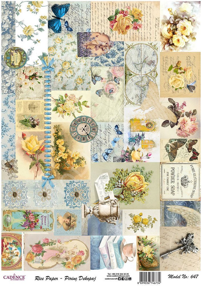 Cadence Pirinç Dekopaj Kağıdı - Model 647
