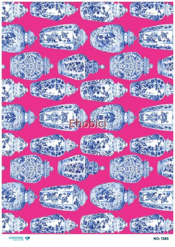 Diamond Pirinç Dekopaj Kağıdı - 1385