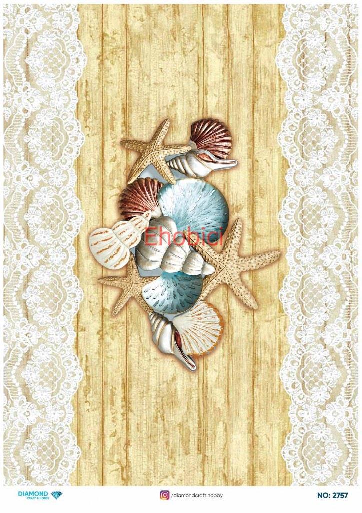 Diamond Pirinç Dekopaj Kağıdı - 2757