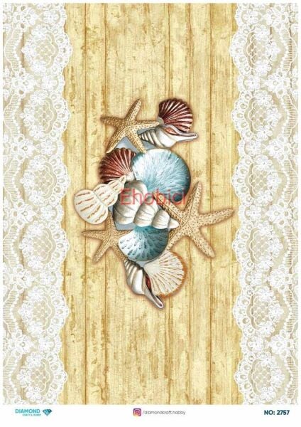 Diamond Pirinç Dekopaj Kağıdı - 2757