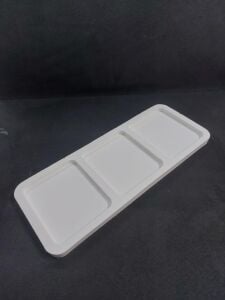 Üç Bölmeli Dikdörtgen Tabak 25x10cm