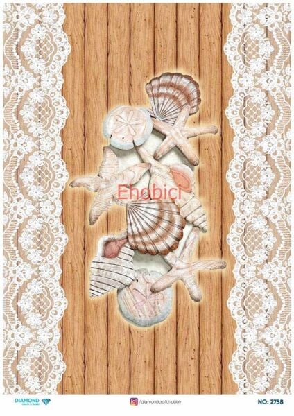 Diamond Pirinç Dekopaj Kağıdı - 2758