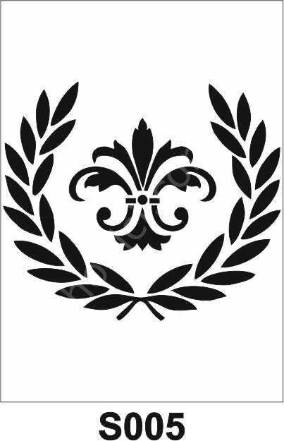 Diğer Karışık Desenler Stencil Şablon (25x25) S-005