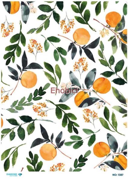 Diamond Pirinç Dekopaj Kağıdı - 1387