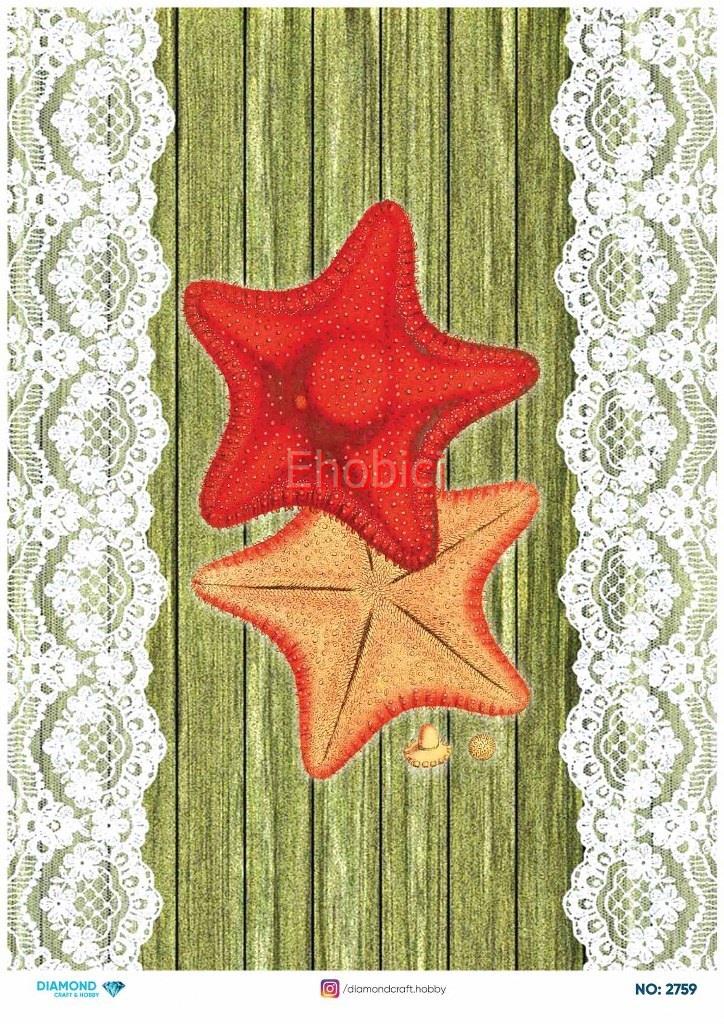 Diamond Pirinç Dekopaj Kağıdı - 2759