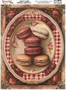 Pirinç Dekopaj Kağıdı 30x42cm PT-3238 Kurabiye Mutfak