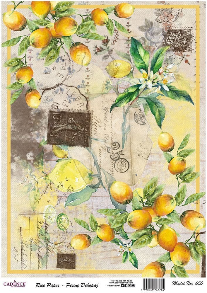 Cadence Pirinç Dekopaj Kağıdı - Model 650