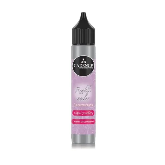 Cadence Renkli İnciler 586 Metalik Gümüş 25ml