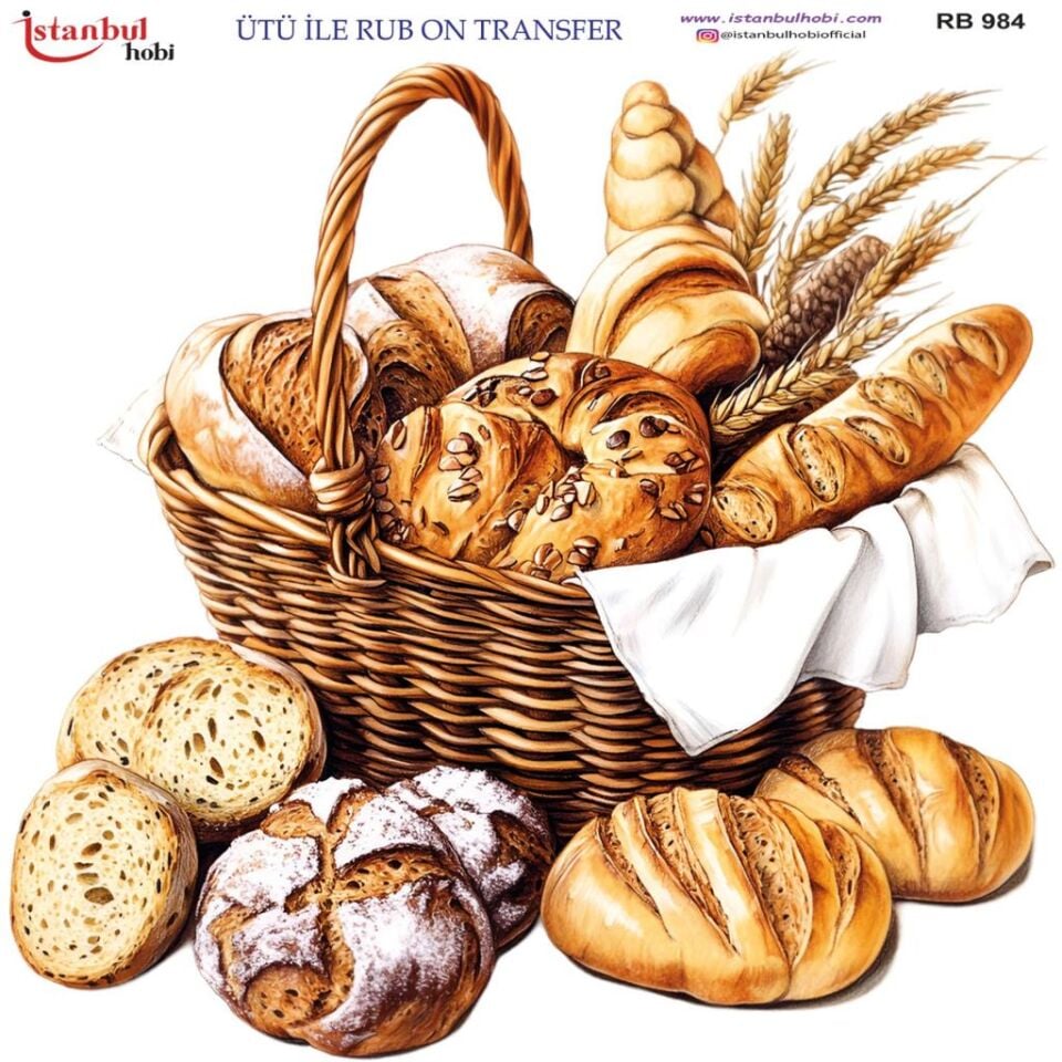 Ütü ile Rub On Transfer Kağıdı 30x30cm RB-984