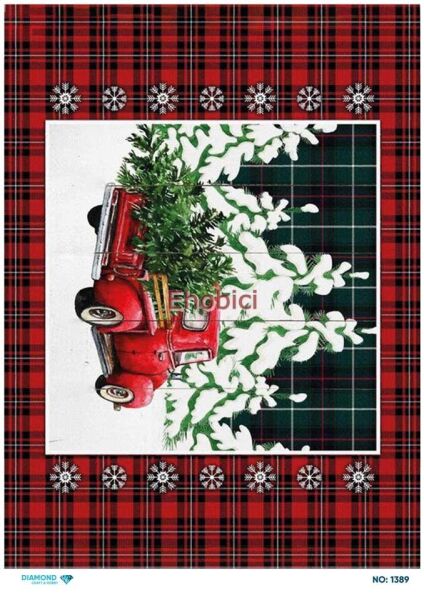 Diamond Pirinç Dekopaj Kağıdı - 1389